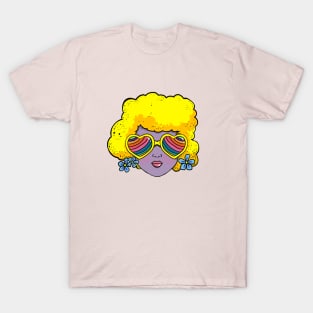 girl in heart glasses T-Shirt